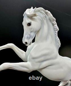 Pamela du Boulay Palladium Ltd.'Silver' Porcelain Rearing Horse 1992