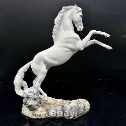 Pamela du Boulay Palladium Ltd.'Silver' Porcelain Rearing Horse 1992