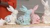 Pearlized Porcelain Decorative Bunny Figurines On Qvc