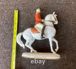 Pirouette Augarten Vienna Spanish Porcelain Horse And Rider School Lipizzaner