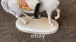 Pirouette Augarten Vienna Spanish Porcelain Horse And Rider School Lipizzaner