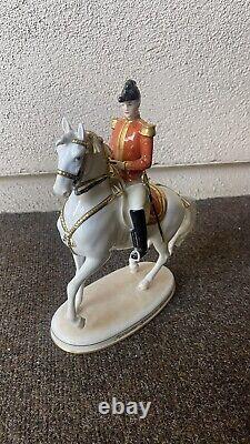 Pirouette Augarten Vienna Spanish Porcelain Horse And Rider School Lipizzaner