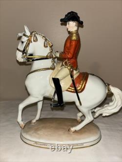 Pirouette Augarten Wein Vienna Spanish Porcelain Horse And Rider Austria #93