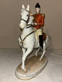 Pirouette Augarten Wein Vienna Spanish Porcelain Horse And Rider Austria #93
