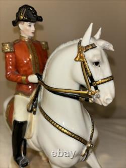 Pirouette Augarten Wein Vienna Spanish Porcelain Horse And Rider Austria #93