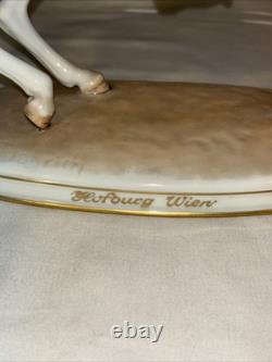 Pirouette Augarten Wein Vienna Spanish Porcelain Horse And Rider Austria #93