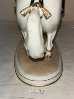 Pirouette Augarten Wein Vienna Spanish Porcelain Horse And Rider Austria #93