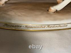 Pirouette Augarten Wein Vienna Spanish Porcelain Horse And Rider Austria #93