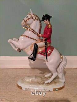 Poelzer Porcelain Spanish Lipizzaner Horse Rider Hofreitschule Wien Austria