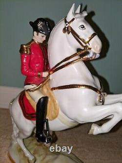 Poelzer Porcelain Spanish Lipizzaner Horse Rider Hofreitschule Wien Austria
