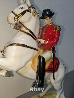 Poelzer Porcelain Spanish Lipizzaner Horse Rider Hofreitschule Wien Austria