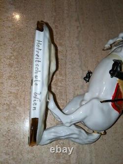 Poelzer Porcelain Spanish Lipizzaner Horse Rider Hofreitschule Wien Austria