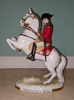 Poelzer Porcelain Spanish Lipizzaner Horse Rider Hofreitschule Wien Austria