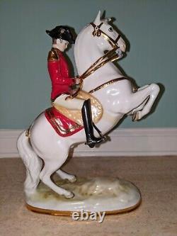 Poelzer Porcelain Spanish Lipizzaner Horse Rider Hofreitschule Wien Austria