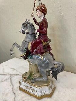 Porcelain Figurine Man on Horse