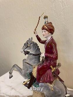 Porcelain Figurine Man on Horse