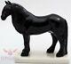 Porcelain Figurine Of The Friesian Horse Sculpture