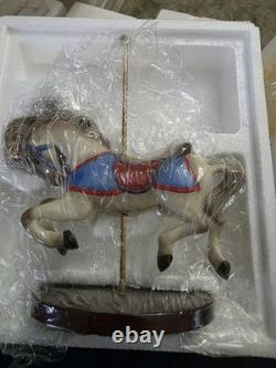 Porcelain Hand Painted Carousel Animal Figurine Set
