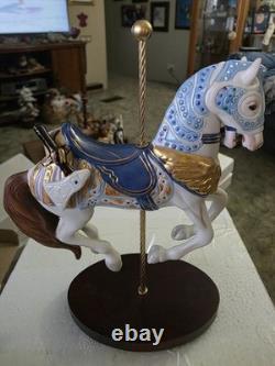 Porcelain Hand Painted Carousel Animal Figurine Set