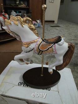 Porcelain Hand Painted Carousel Animal Figurine Set