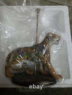 Porcelain Hand Painted Carousel Animal Figurine Set