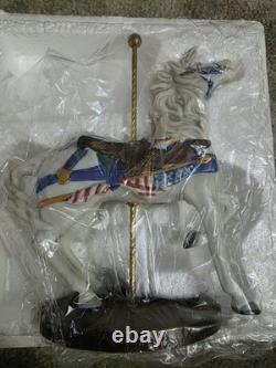 Porcelain Hand Painted Carousel Animal Figurine Set