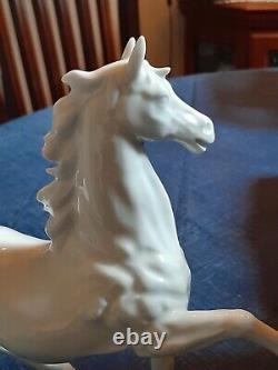 Porcelain Horse Figurine Marked Kpm. Most Likely Manufactured By Arnart