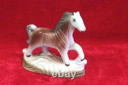 Porcelain Horse Toy Figure Old Vintage Antique Rare Halloween Gifts PN-75