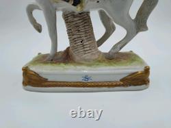 Porcelain Napoleonic Marshal Bessieres on Horse 11H Scheibe Alsbach