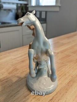 Porcelain Nude Figurine on Horse Art Deco Schaubach Kunst