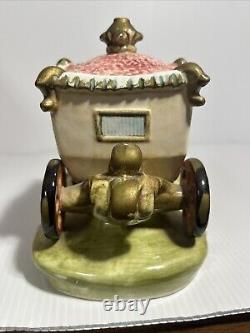 Porcelain Princess in Horse and Carriage Made in Japan 14-5604