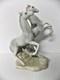 Porcelain Statue 2 Rearing Stallions Porceval Made In Spain Extremely Rare