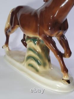 Porcelain figurine, vintage, horse, German porcelain, vintage figure, vintage