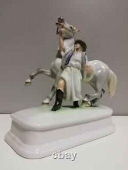 Porcelain group Ungar with horse, Herend