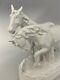 Porzellanfigur Pferde Pferdegruppe Tettau Gespann Horse Porcelain Figurine