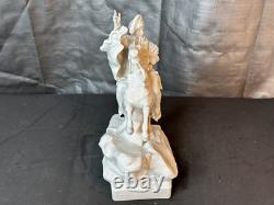 Potschappel Thieme Carl White Unpainted Porcelain Napoleon Bonaparte Horse