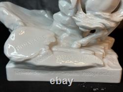 Potschappel Thieme Carl White Unpainted Porcelain Napoleon Bonaparte Horse