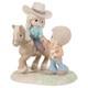Precious Moments Boy Giving Flower To Girl On Horse Figurine Love Leads The Way