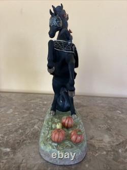 Princeton Gallery Halloween Magic Unicorn 2002 Fine Porcelain Figurine RARE