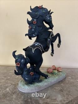 Princeton Gallery Halloween Magic Unicorn 2002 Fine Porcelain Figurine RARE
