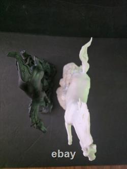 RAGING STALLIONS BY Edward D Hart From The Franklin Mint