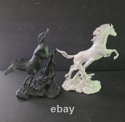 RAGING STALLIONS BY Edward D Hart From The Franklin Mint