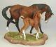 Rare Boehm Porcelain Limited Horse Sculpture Mare & Foal 10080 Mint