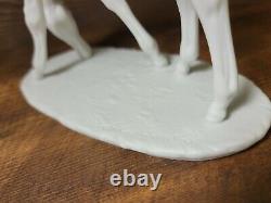 RARE Kaiser Wolfgang Gawantka White Porcelain Horse Grazing Foal Figurine #666