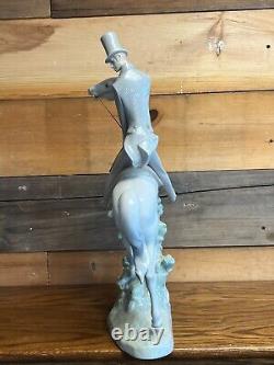 RARE Large 19 Lladro Man on Horse Retired Figurine