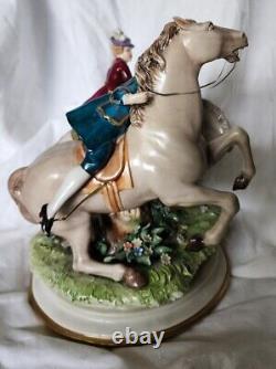 RARE Lt. Ed. 58/375 Capodimonte Luigi Fabris Man & Lady withHorses OUTSTANDING