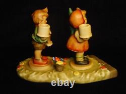 RARE MEL Hummels Advent Candleholder 117 Boy with Horse 116 Girl with Fir Tree