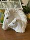 Rare Vintage Horse/foal Figurine Bust White Stallion Napco Japan Napcoware 1217
