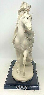 RARE VTG 1985 Florence Giuseppe Armani Florence Figurine LADY ON HORSE 12.78
