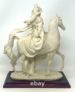 RARE VTG 1985 Florence Giuseppe Armani Florence Figurine LADY ON HORSE 12.78